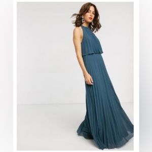 ASOS Halter Tie Neck Maxi Dress